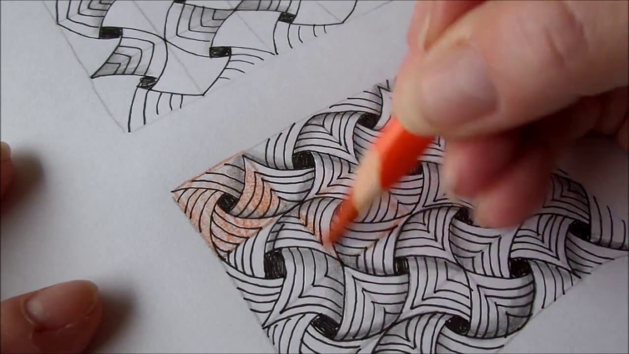 How to draw tanglepattern Flip Flap