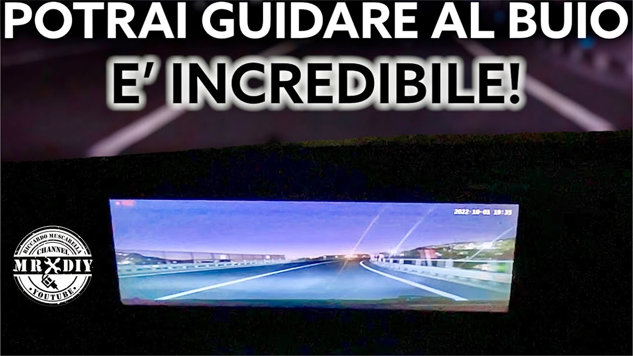 Guida sicura per vedere al buio, con la nebbia, guidare sulla neve dash cam notturna Lanmodo Vast M1