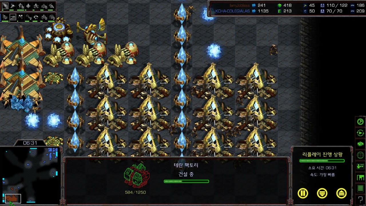 Starcraft Replay USA - Me vs KCHA-COLEGIALAS