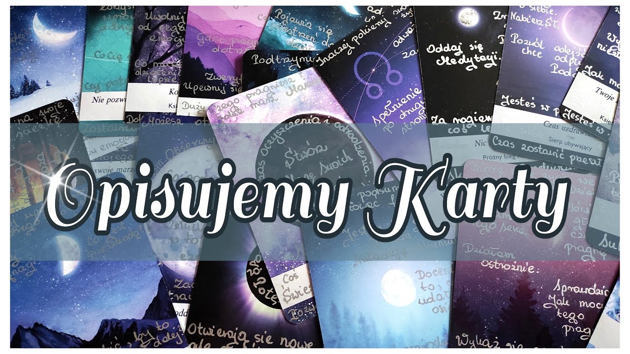 Opisujemy Karty. Jak sprawić by karty były bardziej komfortowe w użyciu? Karty Księżycologia.⭐🔮⭐