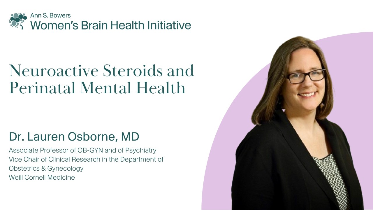 Neuroactive Steroids and Perinatal Mental Health