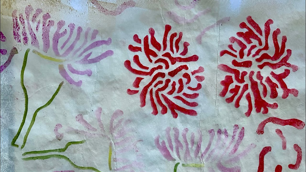 9. Gel Printing with Pan Pastels