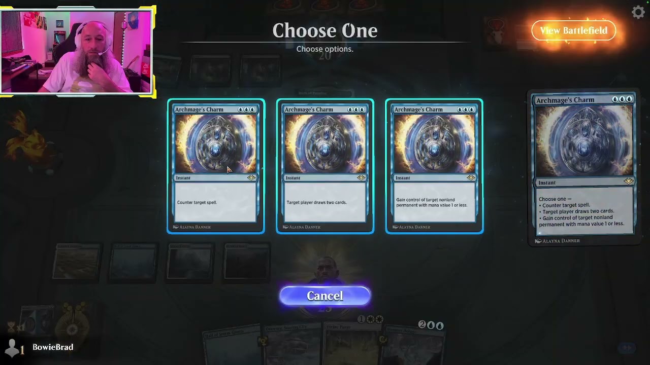 MTG Arena Historic UW Control vs. Black and Green