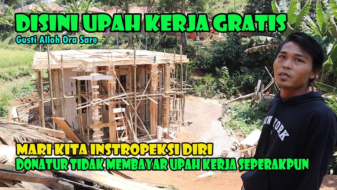 Benar Benar Menghargai Donatur..Masyarakat Rela Bekerja Tak Di Bayar Demi Sebuah Mushola.