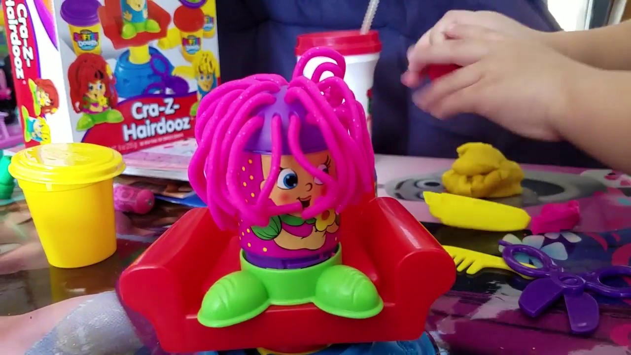Cra-Z-Art Softee Dough, Cra-Z-Hairdooz 2 cute characters to style, Princess Gianna Bella demos.