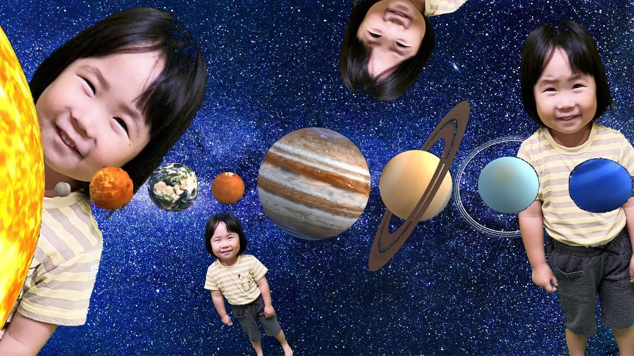 しゅりちゃんが宇宙や星の事について学ぶ