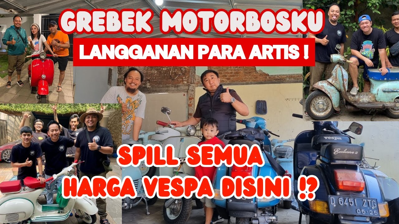 CEK HARGA VESPA DI MOTORBOSKU | DENNY CAGUR DAN ARTIS LAIN JUGA PERNAH BELI DI SINI !