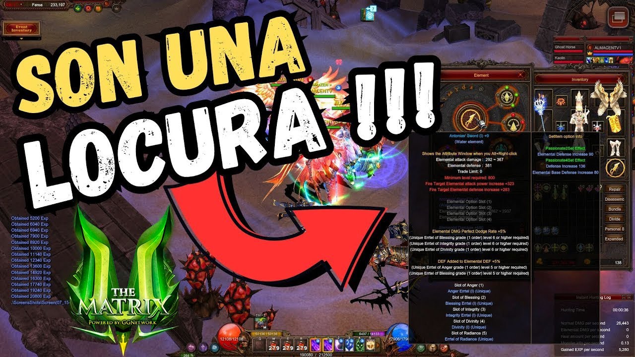 Pentagrama y Errtel Mastery en MuTheMatrix [MuOnline] 🔮  TIPS Y Guia Paso a Paso