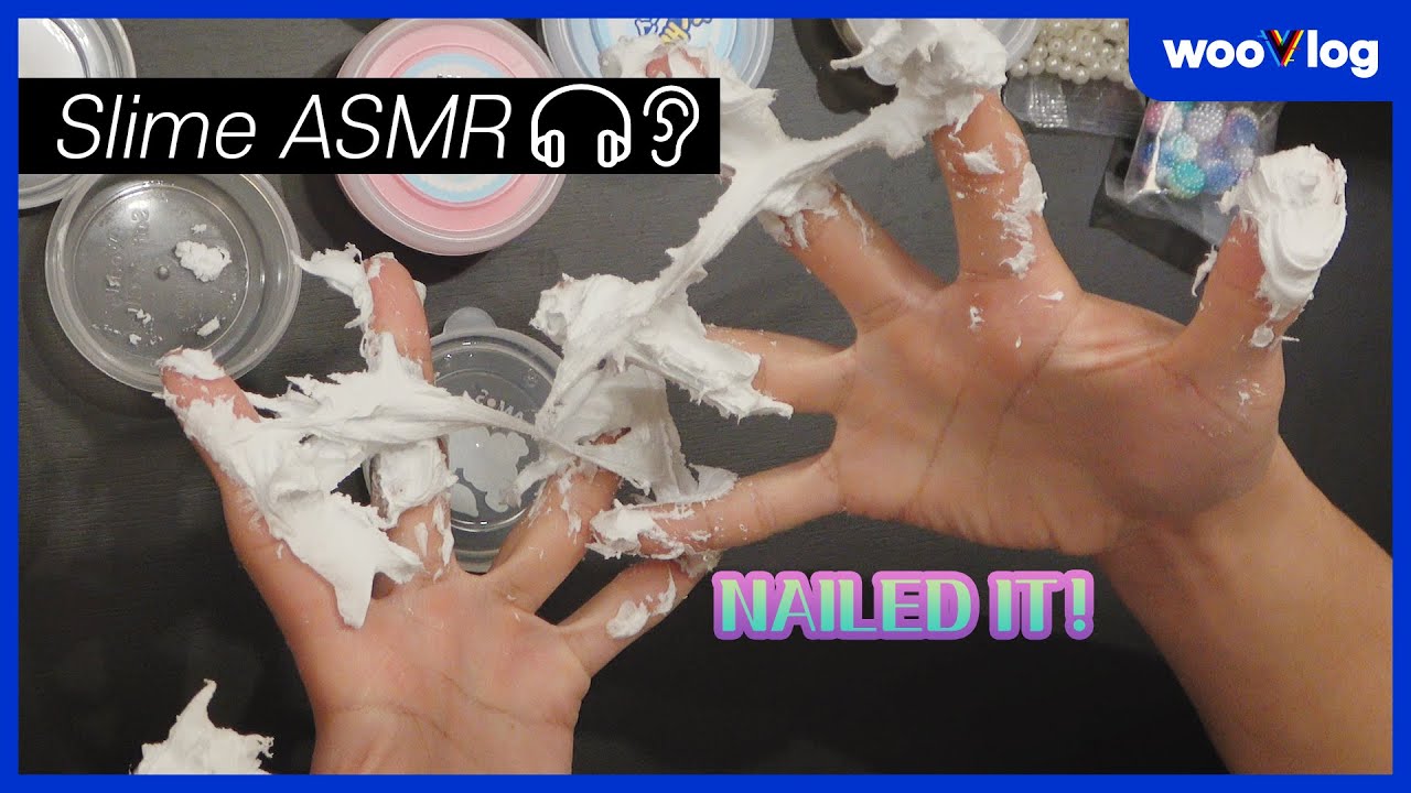 [SUBS] Failed Slime Making Competition (?!) ASMR #wooVlog​ #wV73