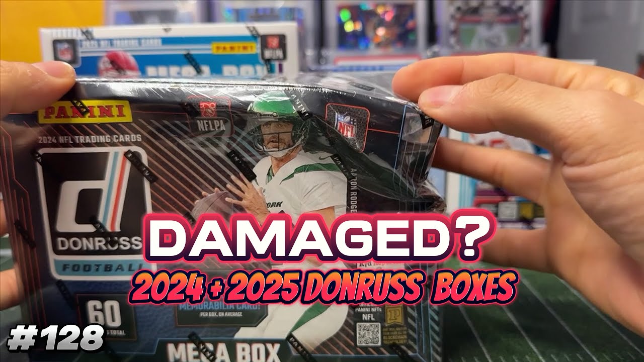 Opening $300 Worth of Damaged Donruss Football Boxes!?
