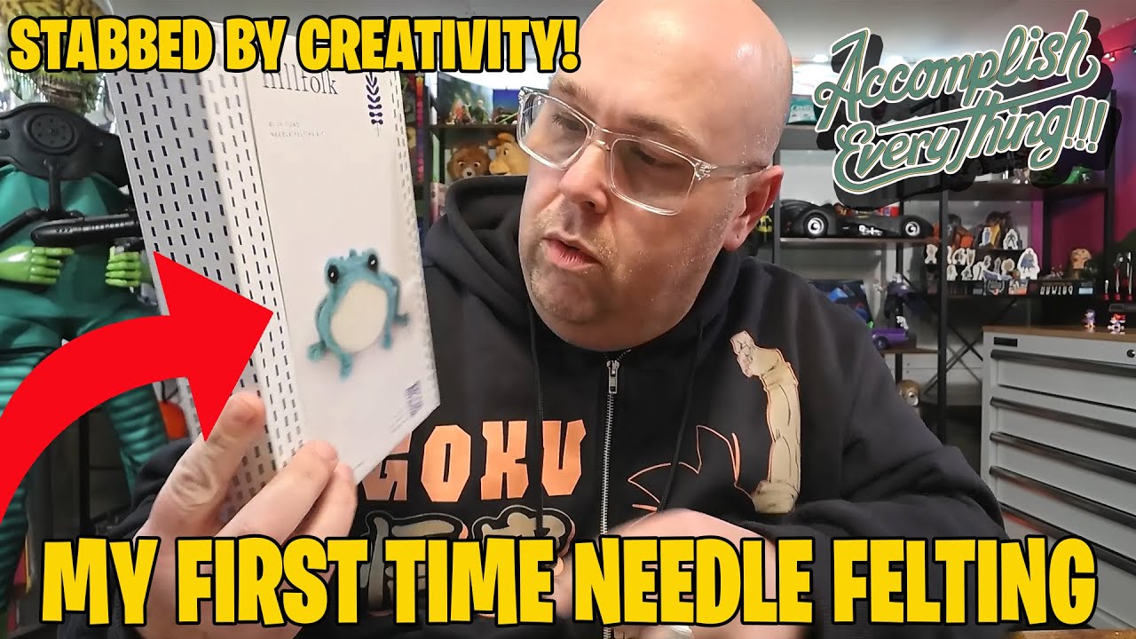 STABBED BY CREATIVITY! My First Time Needle Felting
