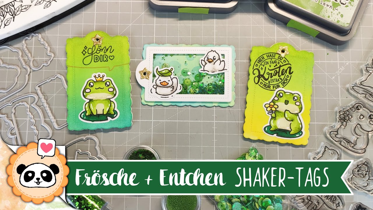Lass uns zusammen TAGS basteln! 🥰 | Frösche + Enten Geschenke Anhänger | Badespaß