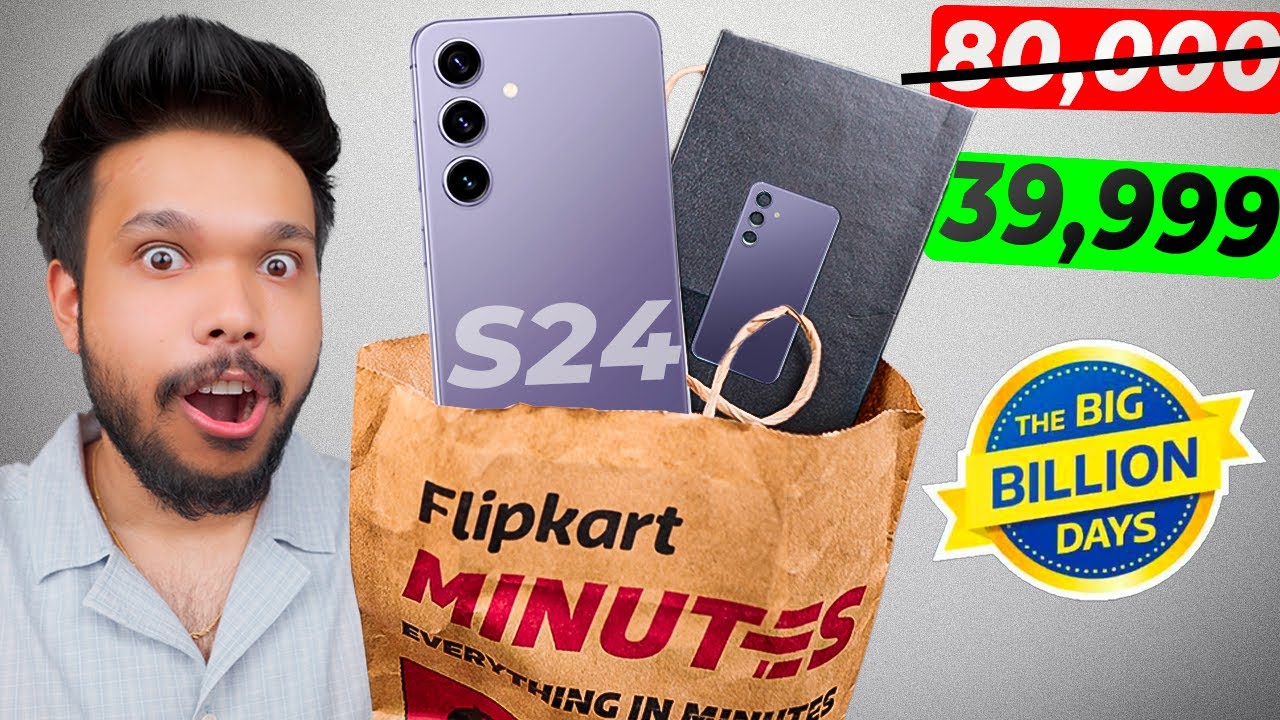 Snapdragon Galaxy S24 Unboxing From Flipkart BBD SALE * $CAM*
