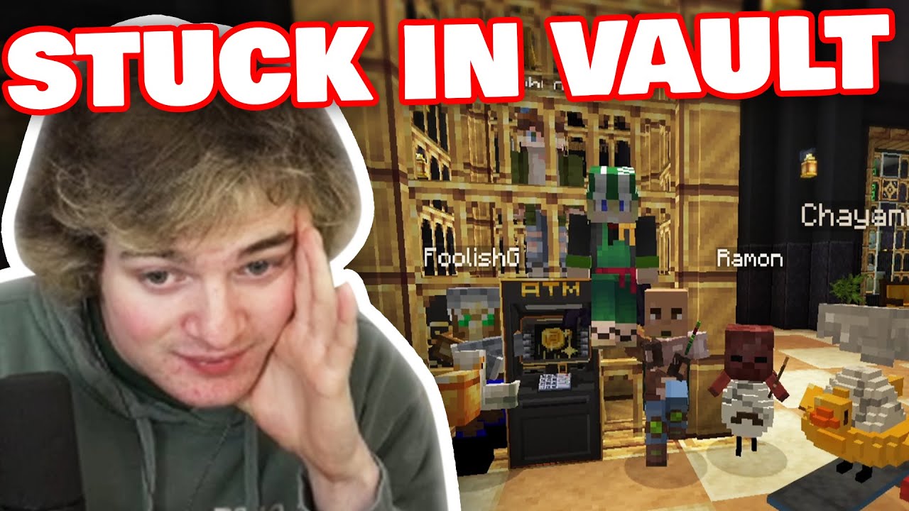Depressed Tubbo Got Stuck Inside QSMP Vault!
