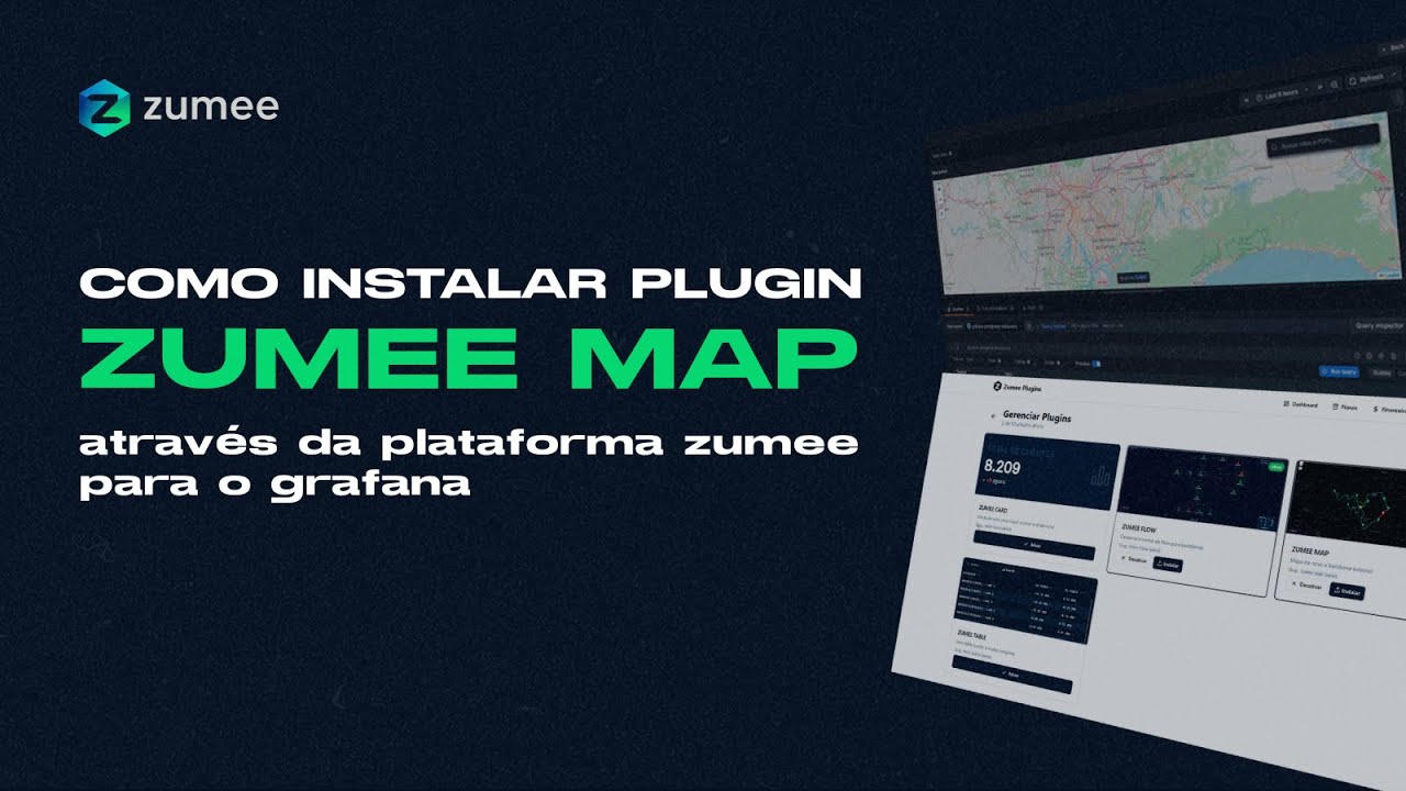 Como instalar plugin Zumee Map através da plataforma Zumee para o grafana