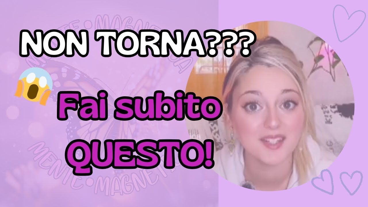 😱 ECCO Come farlə tornare!! 