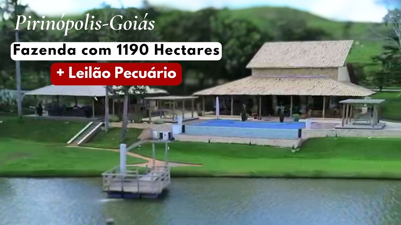 Fazenda 1.190 Ha em Pirenópolis/ 1800 gados, Porteira Fechada + Estrutura de Leilão  R$ 65 Milhões