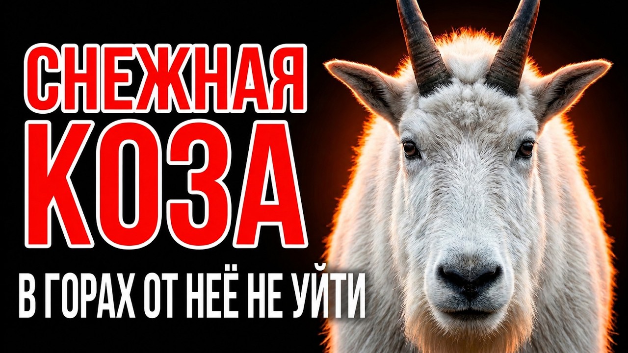 Снежная коза: зачем она преследует людей в горах?