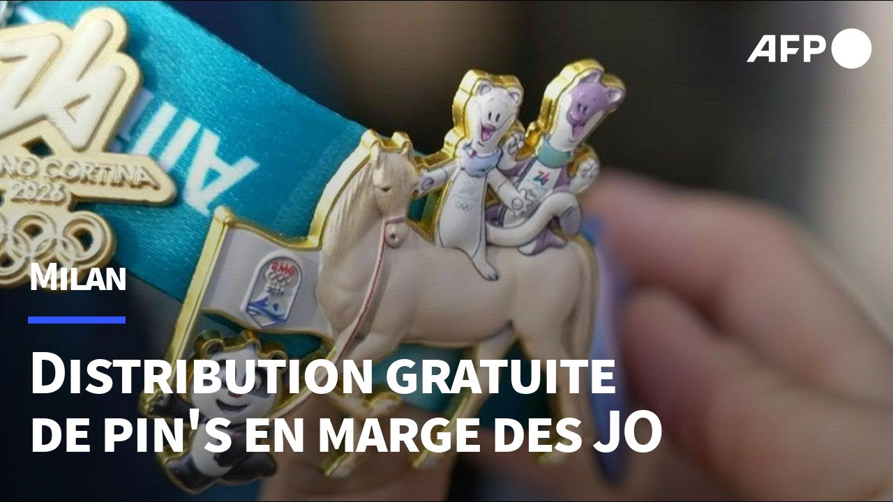 La chasse aux pin's, épreuve non-officielle des Jeux olympiques | AFP