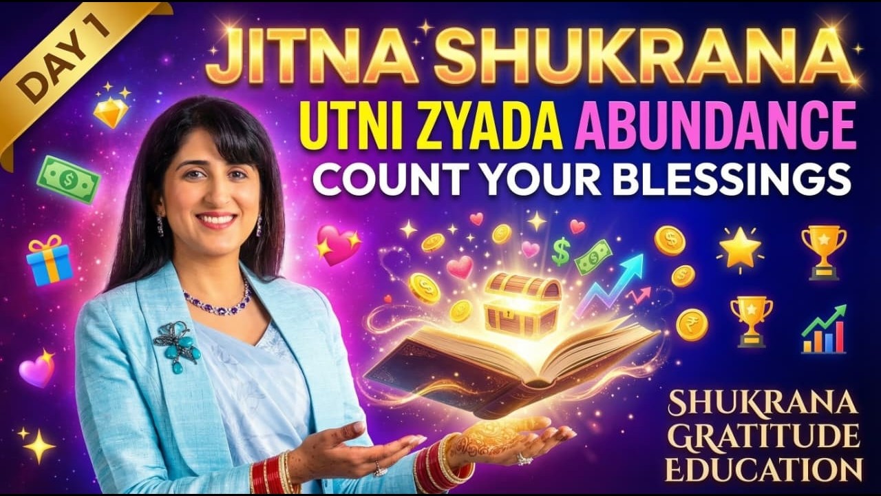 DAY 1 COUNT YOUR BLESSINGS - 15 MARCH MAGIC BOOK SESSION WITH ANNIE MUNJAAL KHARBANDA