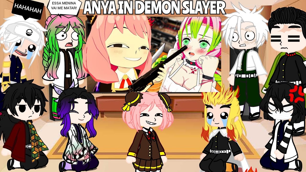 hashiras react E SE A ANYA FORGER FOSSE IRMÃ DA MITSURI 😂❤️ DEMON SLAYER VR