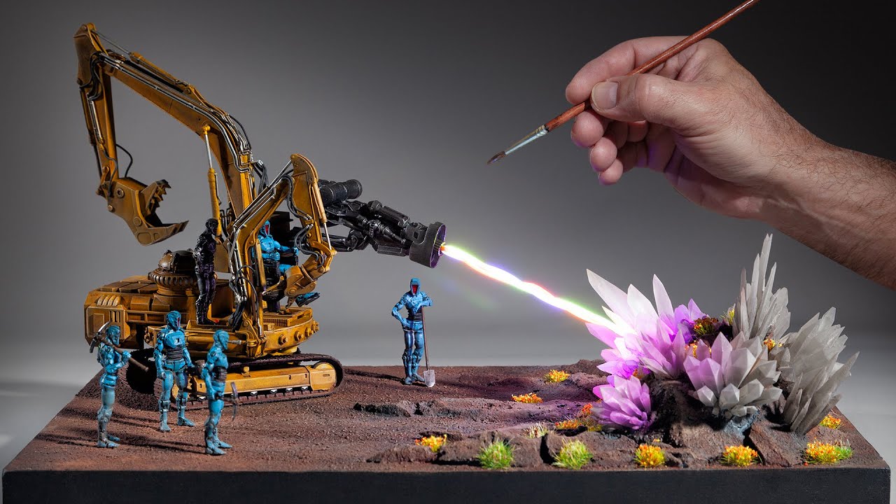 Совместная работа над созданием мира с Gameyy Builds. Дроиды-майнеры извлекают нестабильную энерг...