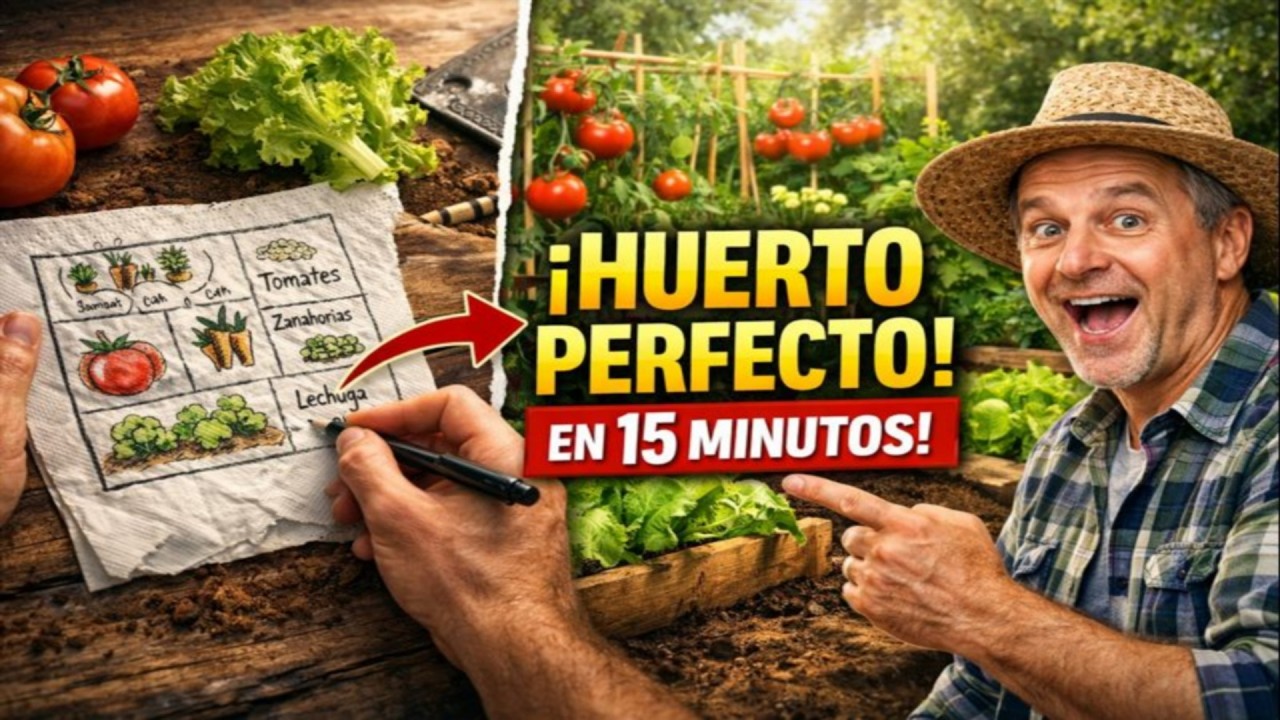 Tu HUERTO SOÑADO en 15 Minutos con el Método de la Servilleta (¡Garantizado!)