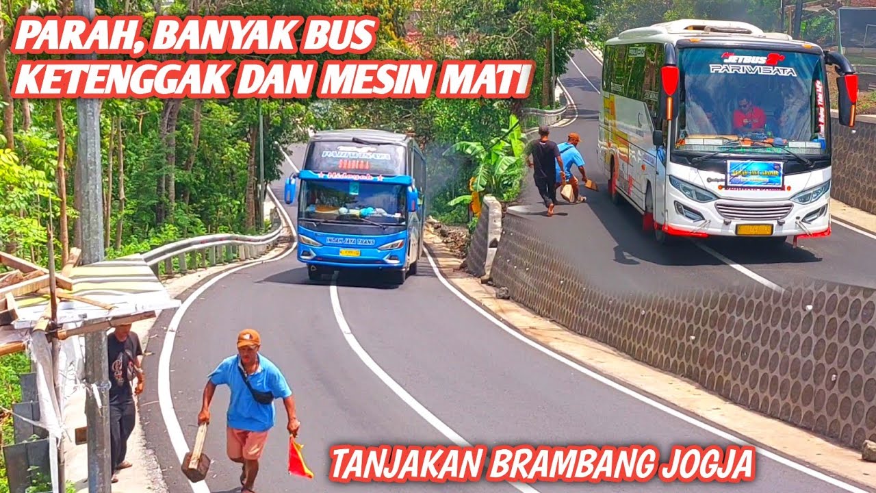 [ BIKIN JANTUNGAN ] BUS GAK KUAT NANJAK SAMPAI MESIN MATI
