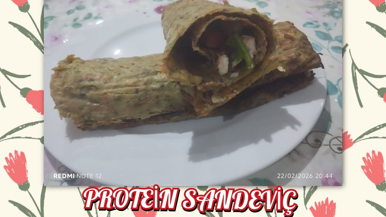 DİYETE UYGUN PROTEİN SANDEVİÇ🌯 YAPTIM(Tadı Efsane)👌👍👋❤
