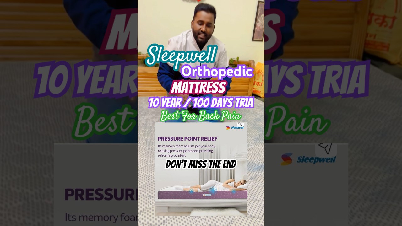 Sleepwell ortho mattress review | Sleepwell mattress | Best mattress under 10k 