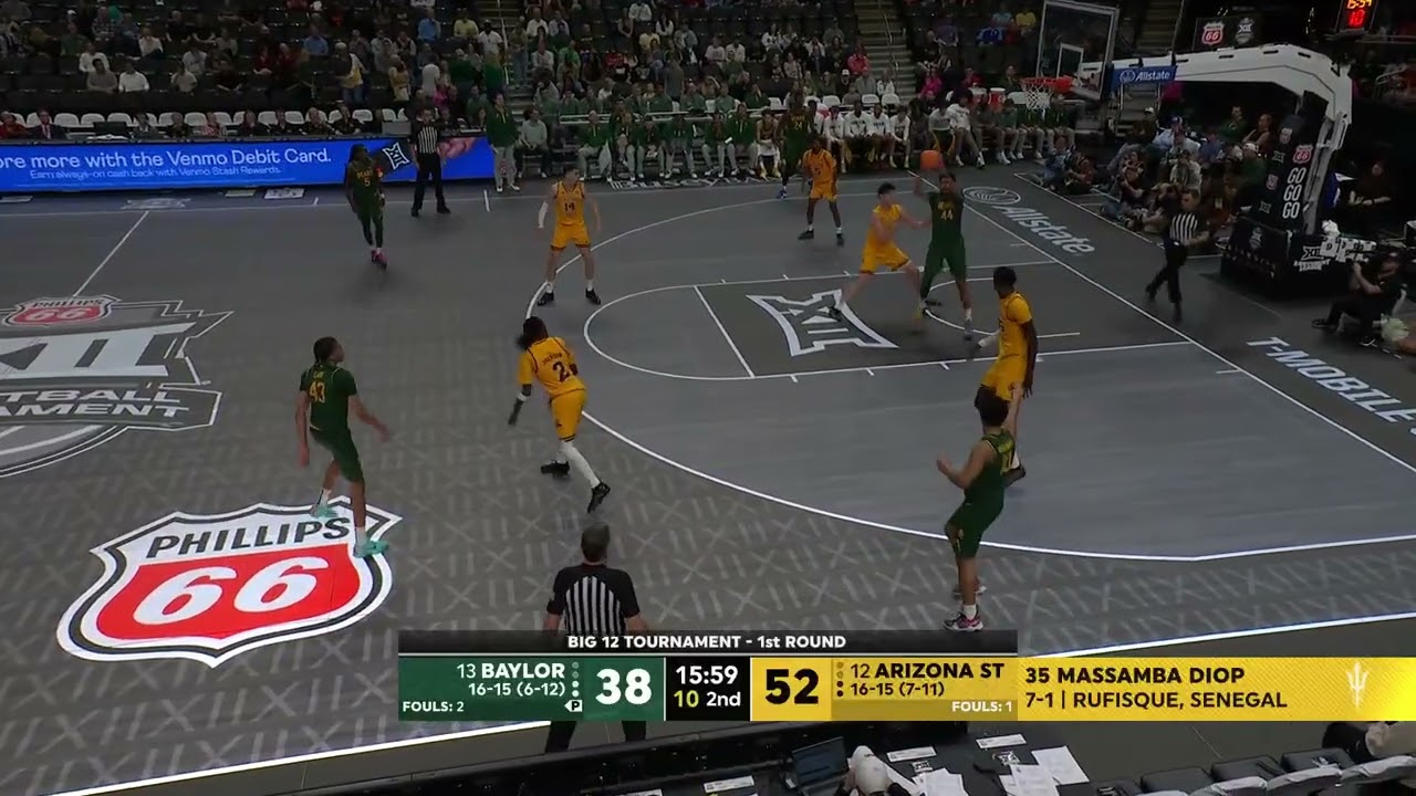 Baylor Basketball (M): Caden Powell (10 PTS) vs.  Arizona State | March 10, 2026