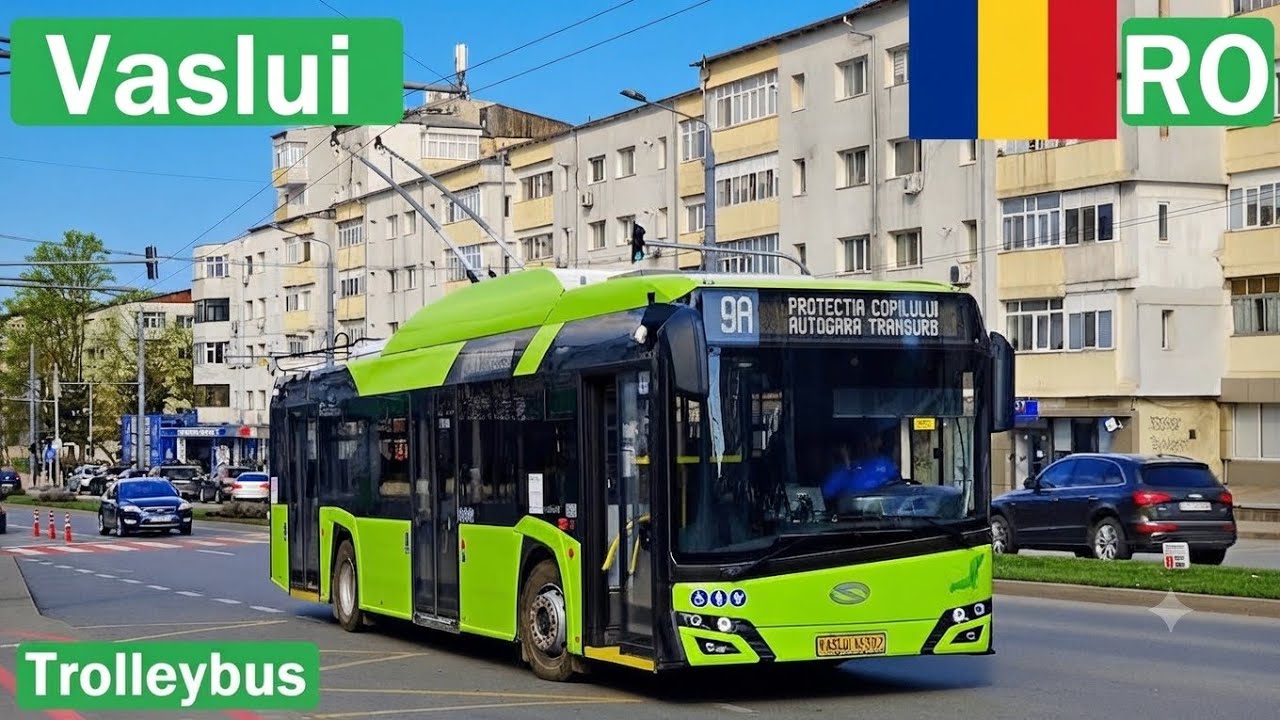 🇷🇴 VASLUI TROLLEYBUS 2024 | Troleibuz din Vaslui【4K】