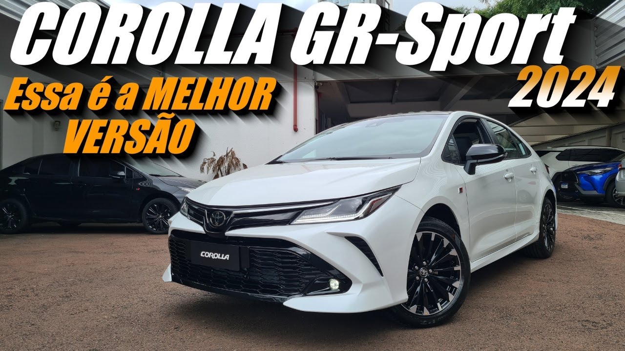 NOVO TOYOTA COROLLA GR SPORT 2024 - Versão Esportiva e agora com teto solar! Conheçam as mudanças.