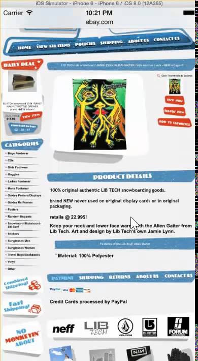 eBay Mobile responsive listing template design - OCDesignsonline.com