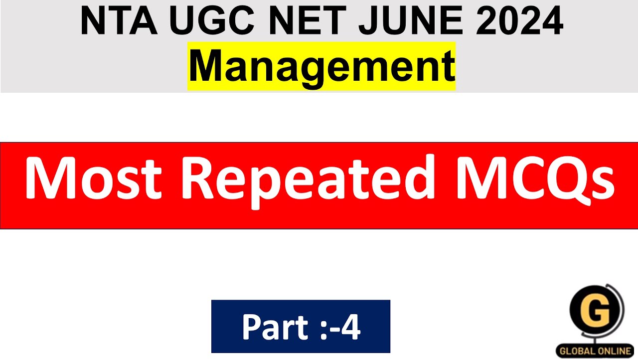 |Most Repeated MCQs Part 3|NTA UGC NET2024 | Management|