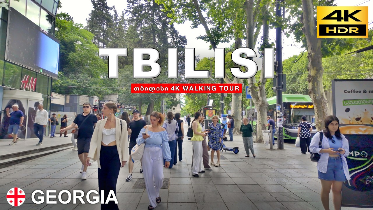 Тбилиси – Спокойная воскресная прогулка от Старого города до Центрального вокзала 🇬🇪 Грузия июн 2025