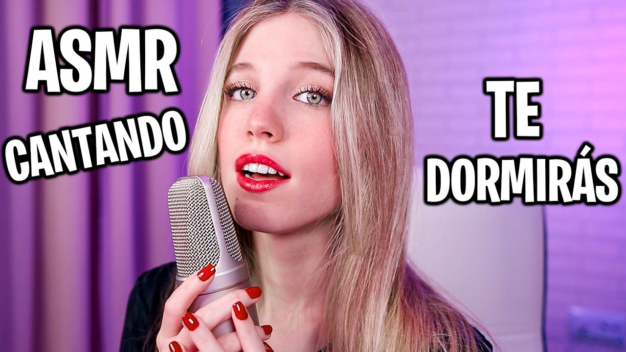 ASMR CANTANDO BAJITO PARA QUE TE DUERMAS 🧠🎙