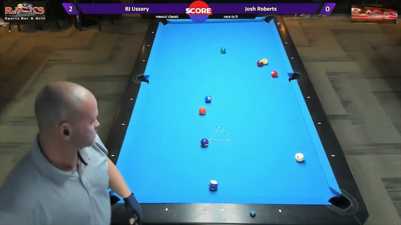 Josh Roberts vs Bj Ussery | 2021 Racks Billiards Sanford FL Open 10-Ball 2nd Annual Meucci Class