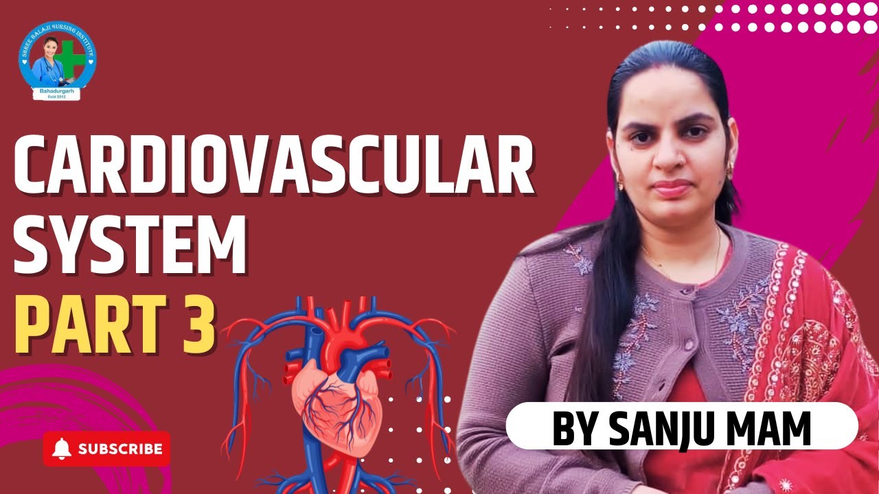 Cardiovascular System | Part 3| Sanju Mam | Shri Balaji Nursing Institute  