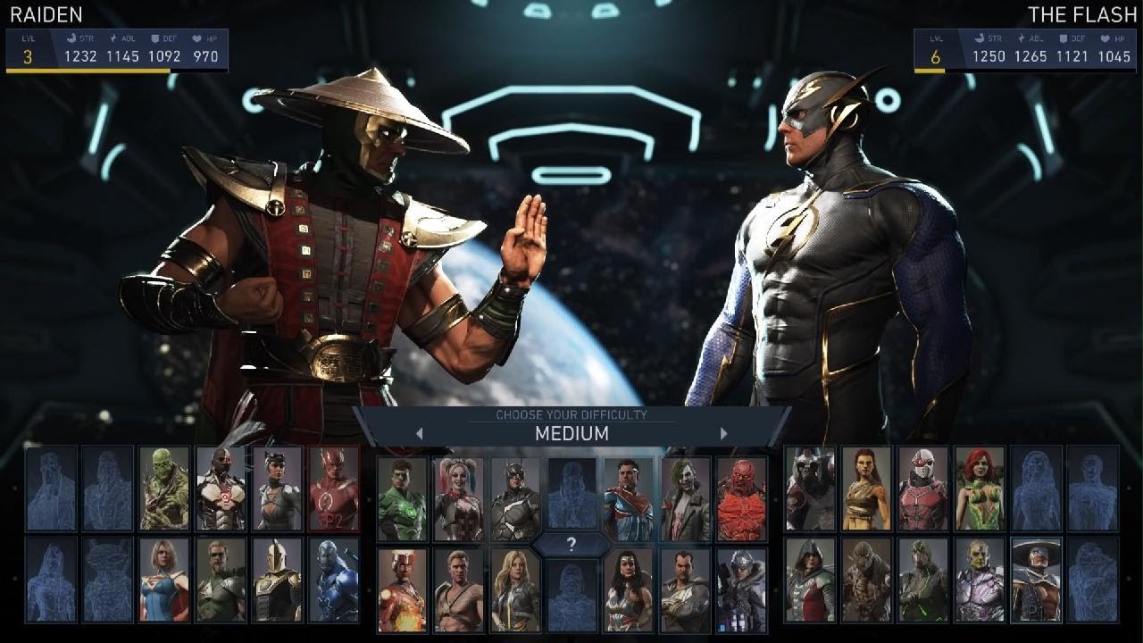 Raiden vs flash medium Injustice 2
