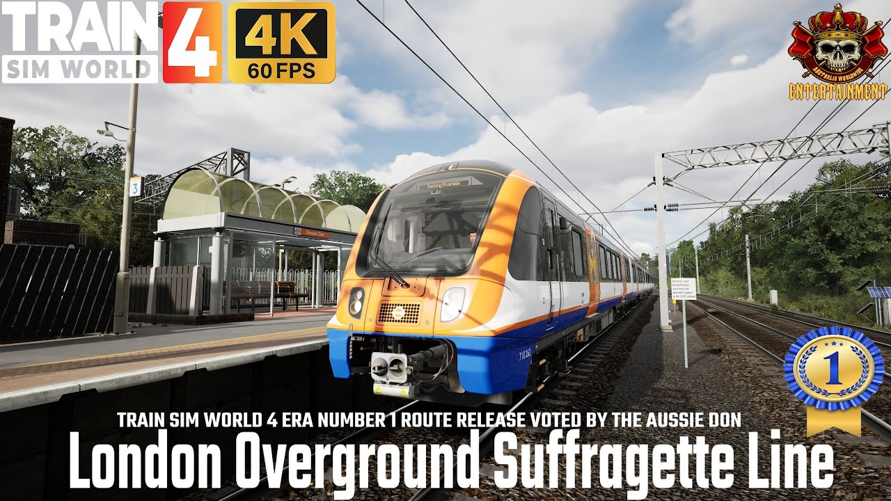 Train Sim World 4 Number 1 Best Route Released London Overground Suffragette Line | Class 710 #tsw4