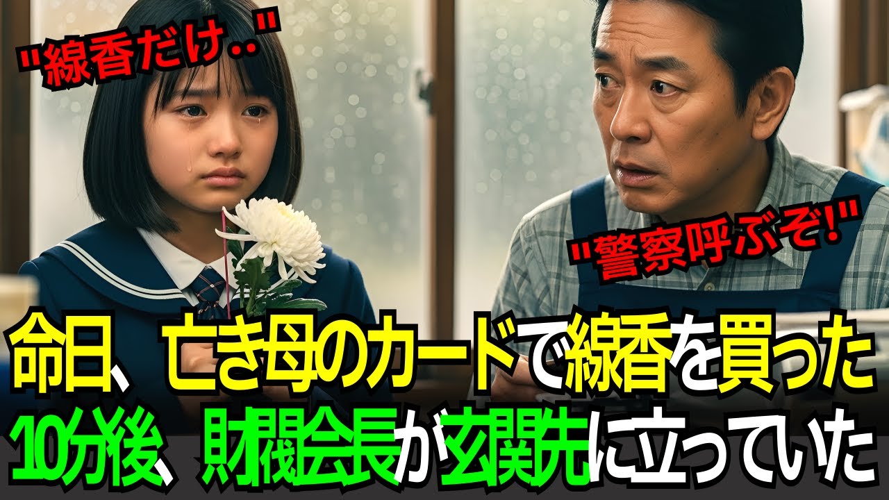 命日、亡き母のカードで線香を買った孤児…10分後、財閥会長が来た