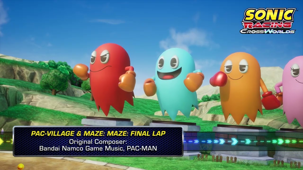 PAC-MAN x Sonic Racing: CrossWorlds