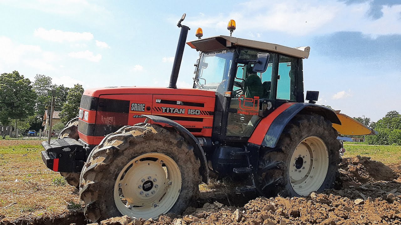 Aratura per semina soia 2021 | Same Titan 160 con trivomere De Franceschi | By Triveneta Foraggi