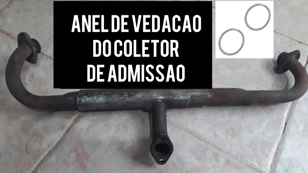 Coletor admissão fusca - Anéis de vedação