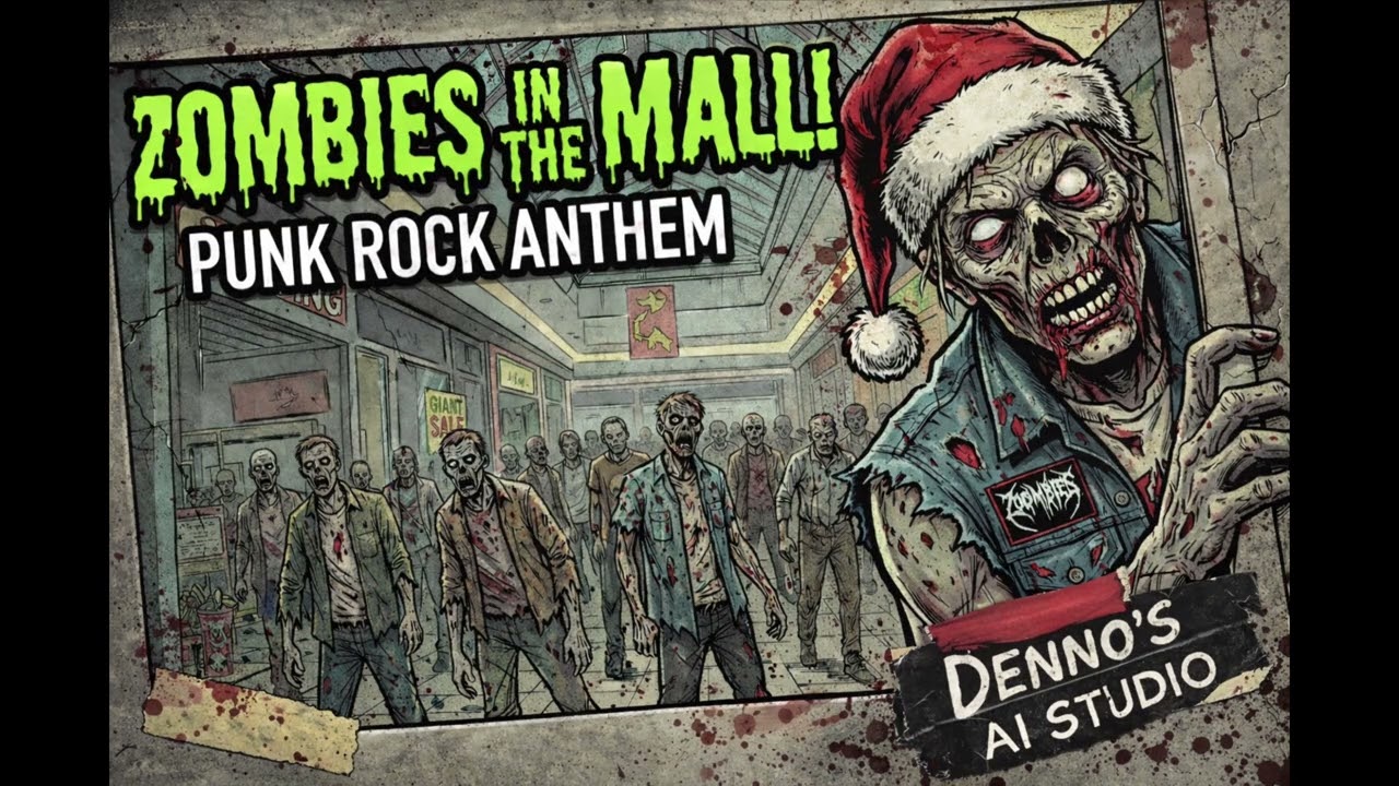 Denno's AI Studio – Zombies in the Mall (Official Punk Rock Anthem)