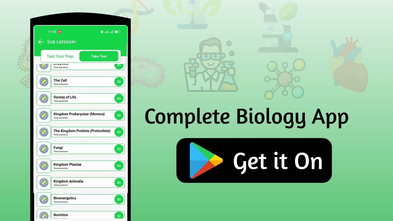 Complete Biology App | Dictionary | MCQs | Notes | Books | Diagrams