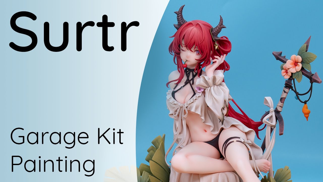 I Tried Painting a Figure of Laevatain/Surtr from Arknights