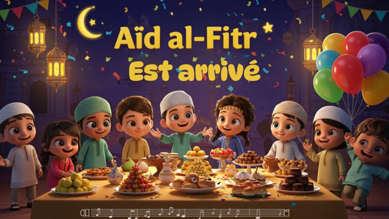 🎵 AÏD AL-FITR EST ARRIVÉ ! 🎉  Célébration de l'Aïd |