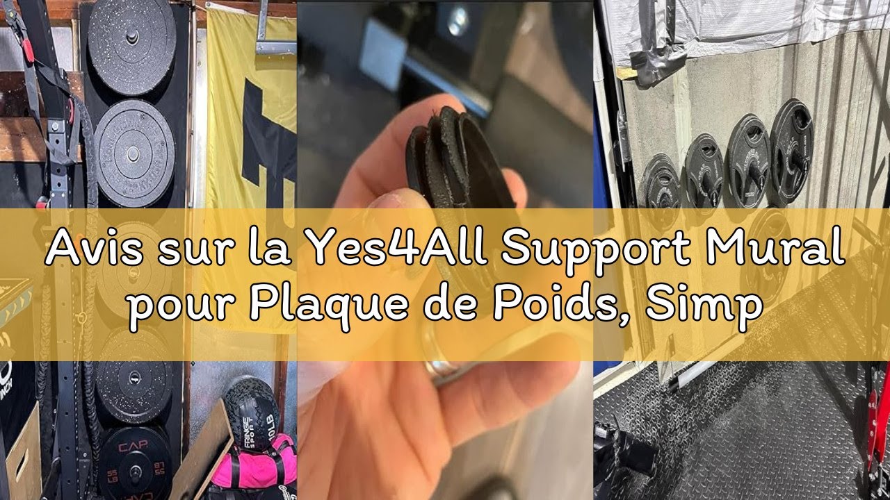 Avis sur la Yes4All Support Mural pour Plaque de Poids, Simple et Double - Convient pour les Plaques